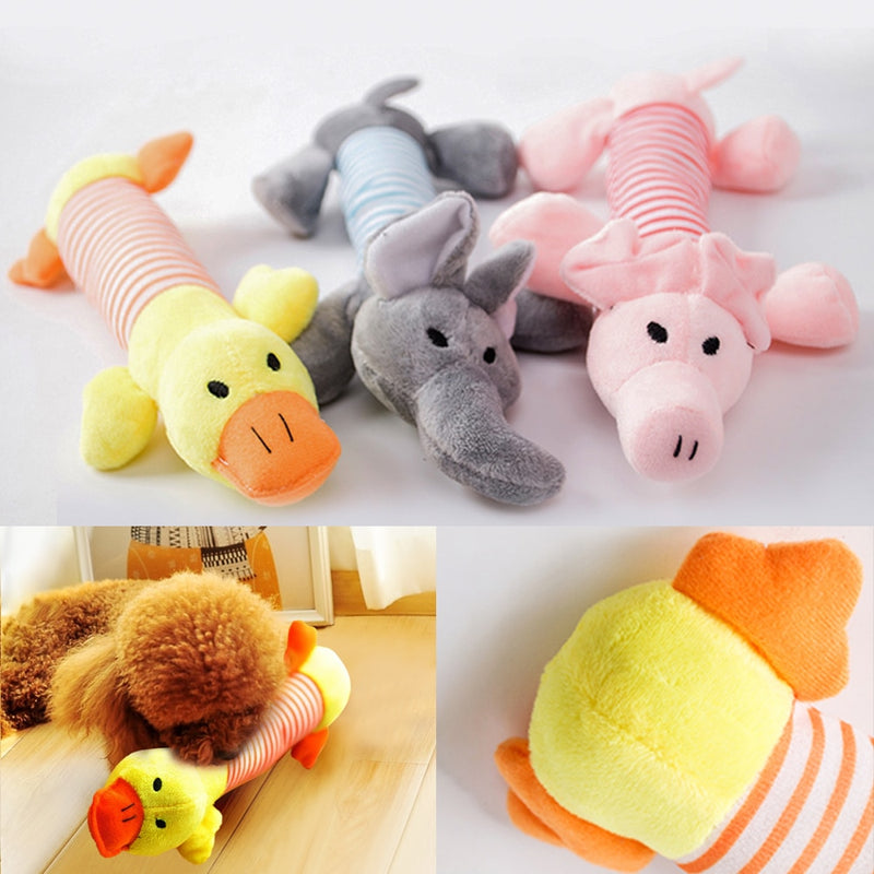 Squeaking Plush Chew Toy